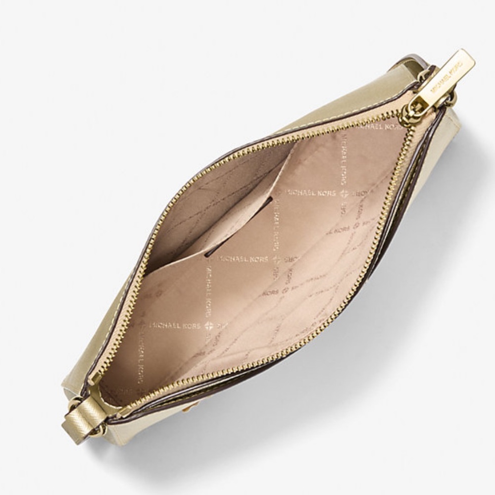 MICHAEL KORS Arden Medium Metallic Crossbody Bag
Pale Gold 
NWT - Picture 2 of 16